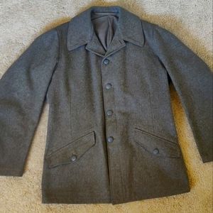 Vintage Swedish Military Wool Coat